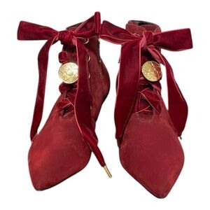 Sailor Moon Crystal Velvet Lace-Up Ankle Boots